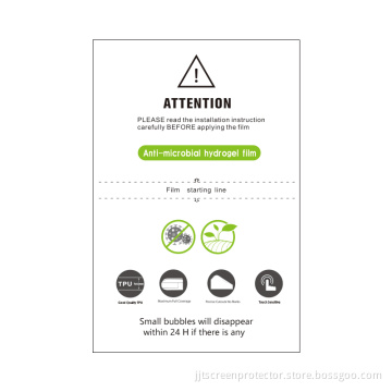 Full Coverage Antimicrobial Hydrogel Screen Protector